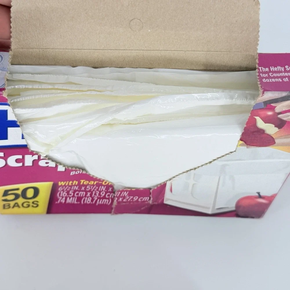 Hefty Scrap Bags Kitchen Trash Bags Lot 2 Boxes 78 Bags‎ READ